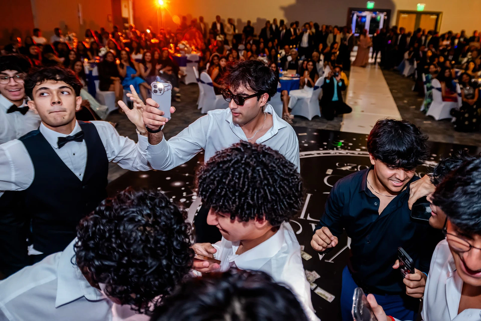 Jackson Indian wedding DJ — LED video wall and premium DJ booth setup at Indian wedding reception venue