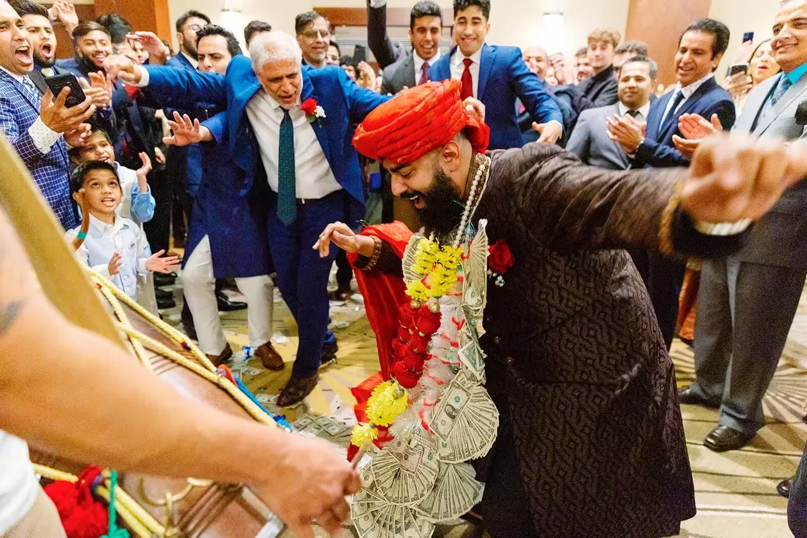 Indian, Pakistani & Punjabi wedding DJ and live dhol in Kailua, HI, South Asian wedding celebration with professional production