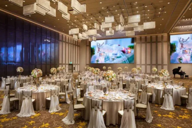 Indian, Pakistani & Punjabi wedding DJ and live dhol in Rhode Island, Wedding projector and screen setup for slideshows and live visuals at Indian event